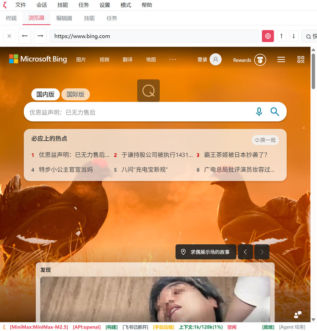 图 3.5: 浏览器标签页
